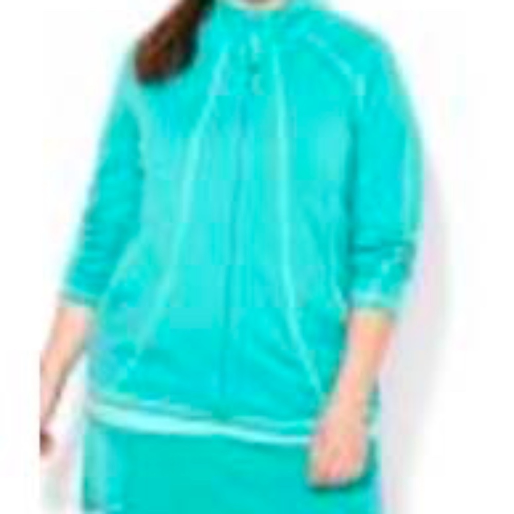 JACKET, ZIP FRONT, VERIDIAN GREEN, SIZE 4X, LONG SLEEVES, POCKETS, ACTIVE ZONE